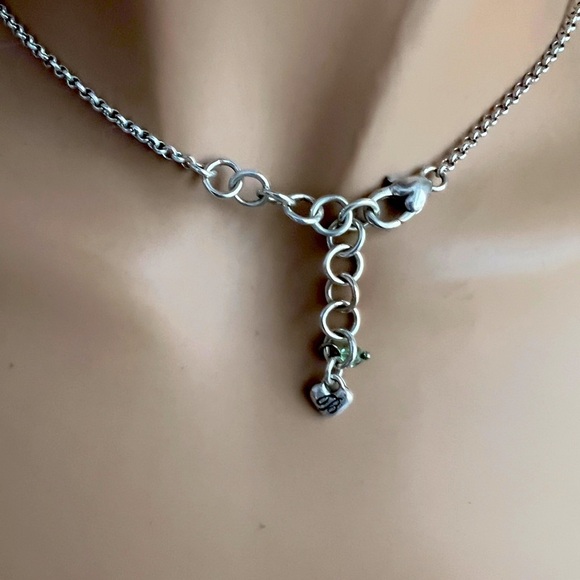 BRIGHTON colorful beaded chain necklace. Silver plated with Swarovski crystals - Picture 6 of 8